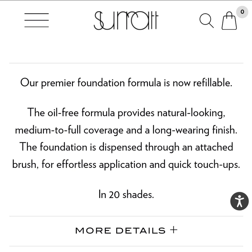 NIB Surratt Surreal Skin Foundation Refill Shade #3 Light/Pink‎